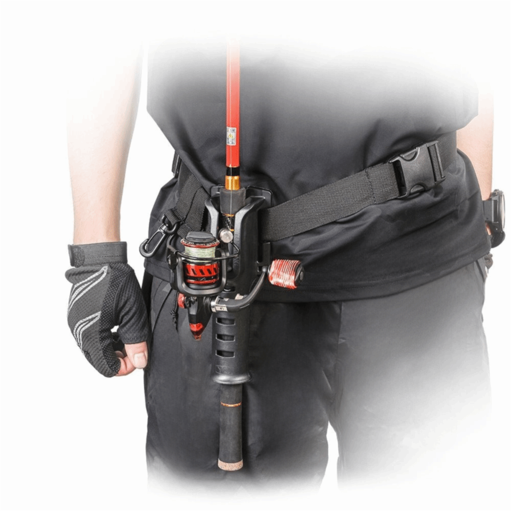 Fishing Waders - Adjustable Fishing Rod Belt Holder Hanging