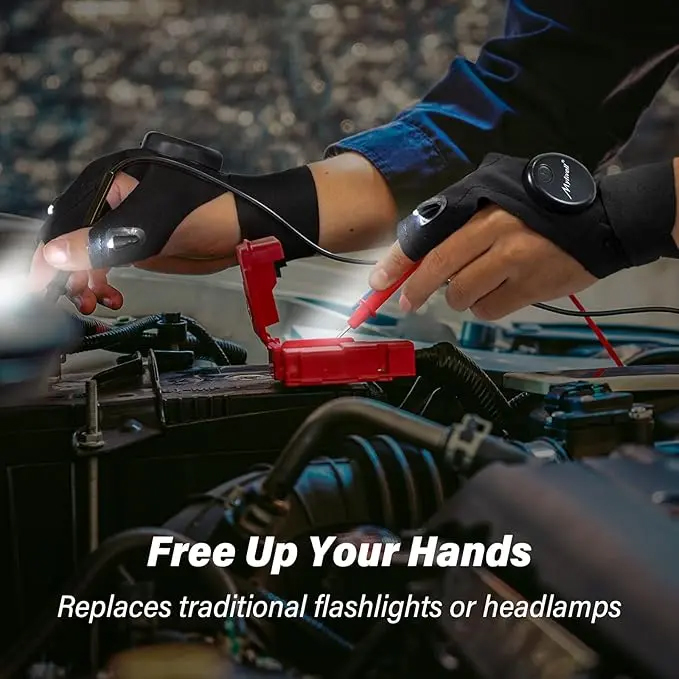 Men's LED Gloves – Light-Up Fi - Fishing Gloves recension och pris