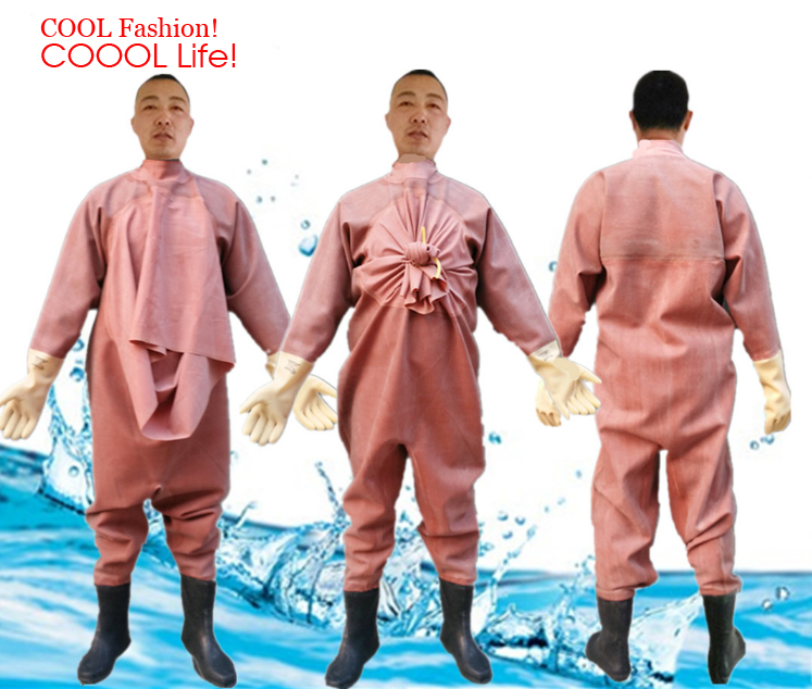1mm Men Women Rubber Wader Sui - Fishing Rain Suit recension och pris